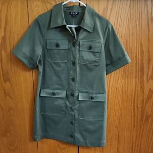 J. Crew Olive Green Utility Dress